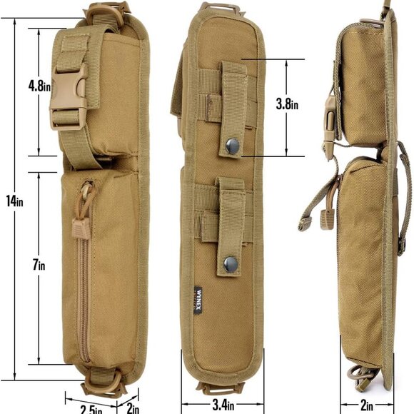 2 Tactical Molle Pouches Backpack Bag Multifunctional Hunting Pouches - Picture 4 of 9